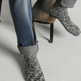 Cotton Slub Mens Socks | Black/Grey