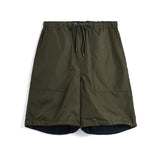 Non Down Military Reversible Wide Shorts | Dark Olive