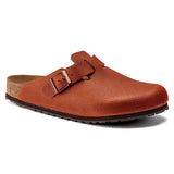 Boston Embossed | Ginger Brown Horween Leather