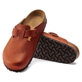 Boston Embossed | Ginger Brown Horween Leather