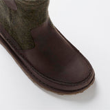 Lahti Wool/Oiled Leather | Roast/Forest Green