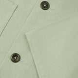 3001 Drill Buttoned Overshirt | Silver Green