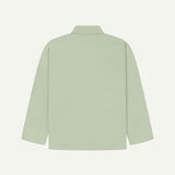 3001 Drill Buttoned Overshirt | Silver Green