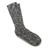 Cotton Slub Womens Socks | Black/Grey