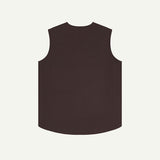 3036 Drill Zip-Up Vest | Dark Plum