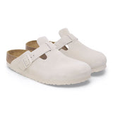 Boston Soft Footbed | Antique White Suede