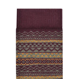 Cotton Pattern Socks | Ochre/Zinfandel/Thyme
