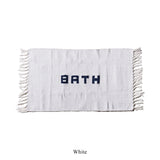 Handlom Recycled Yarn Bath Mat | White