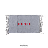 Handlom Recycled Yarn Bath Mat | Light Grey