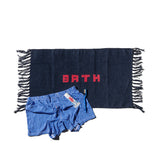 Handlom Recycled Yarn Bath Mat | Navy Blue