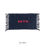 Handlom Recycled Yarn Bath Mat | Navy Blue