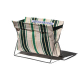 Folding Storage Bag For Café | Green Stripes