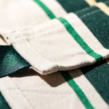 Folding Storage Bag For Café | Green Stripes