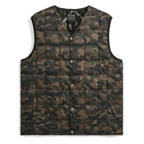 V-Neck Button Down Vest | Regular Camo