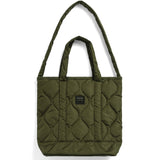 Military Down Zip Top Tote Medium | Dark Olive