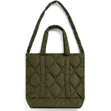 Military Down Zip Top Tote Medium | Dark Olive