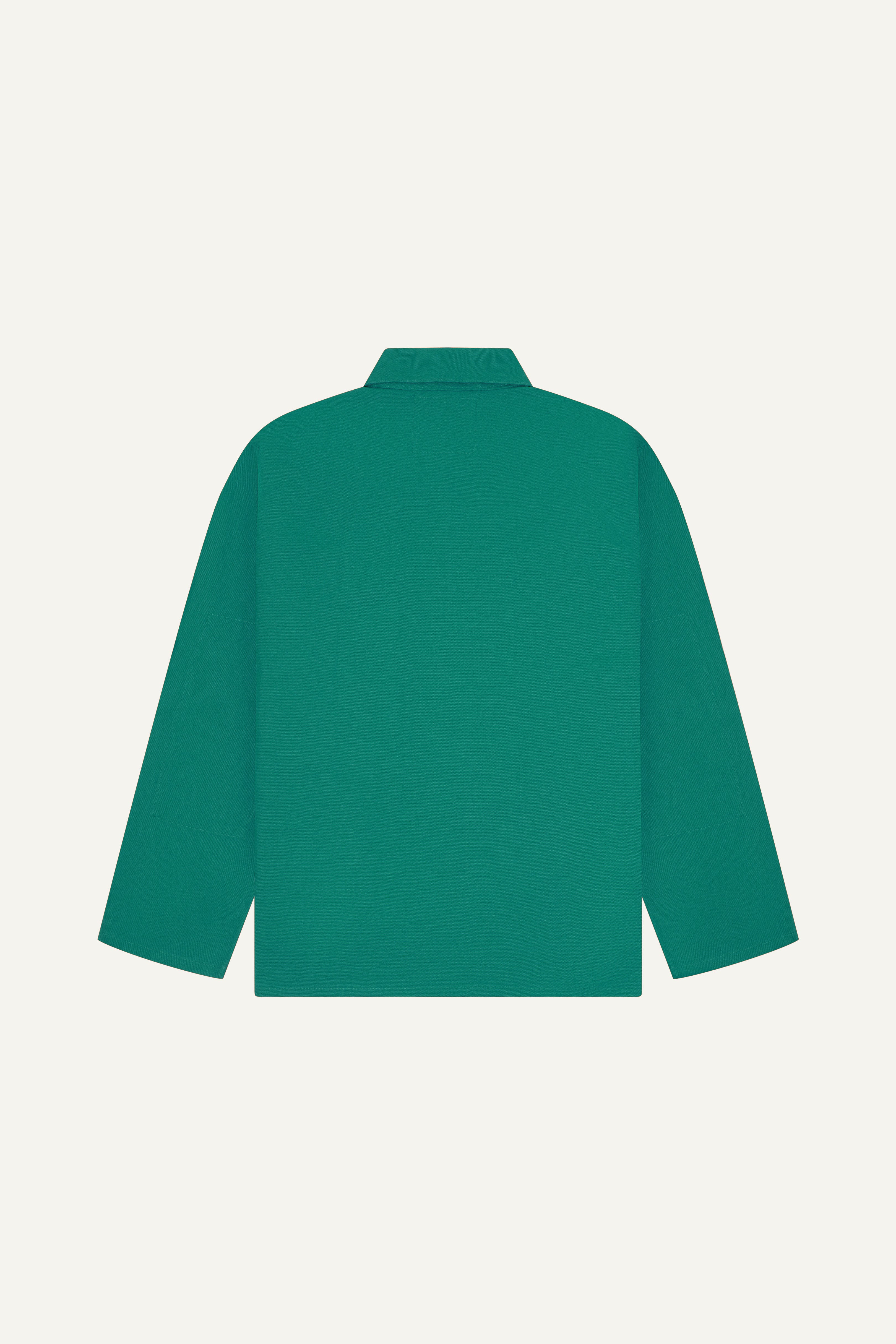 3001 Button Overshirt | Foam Green