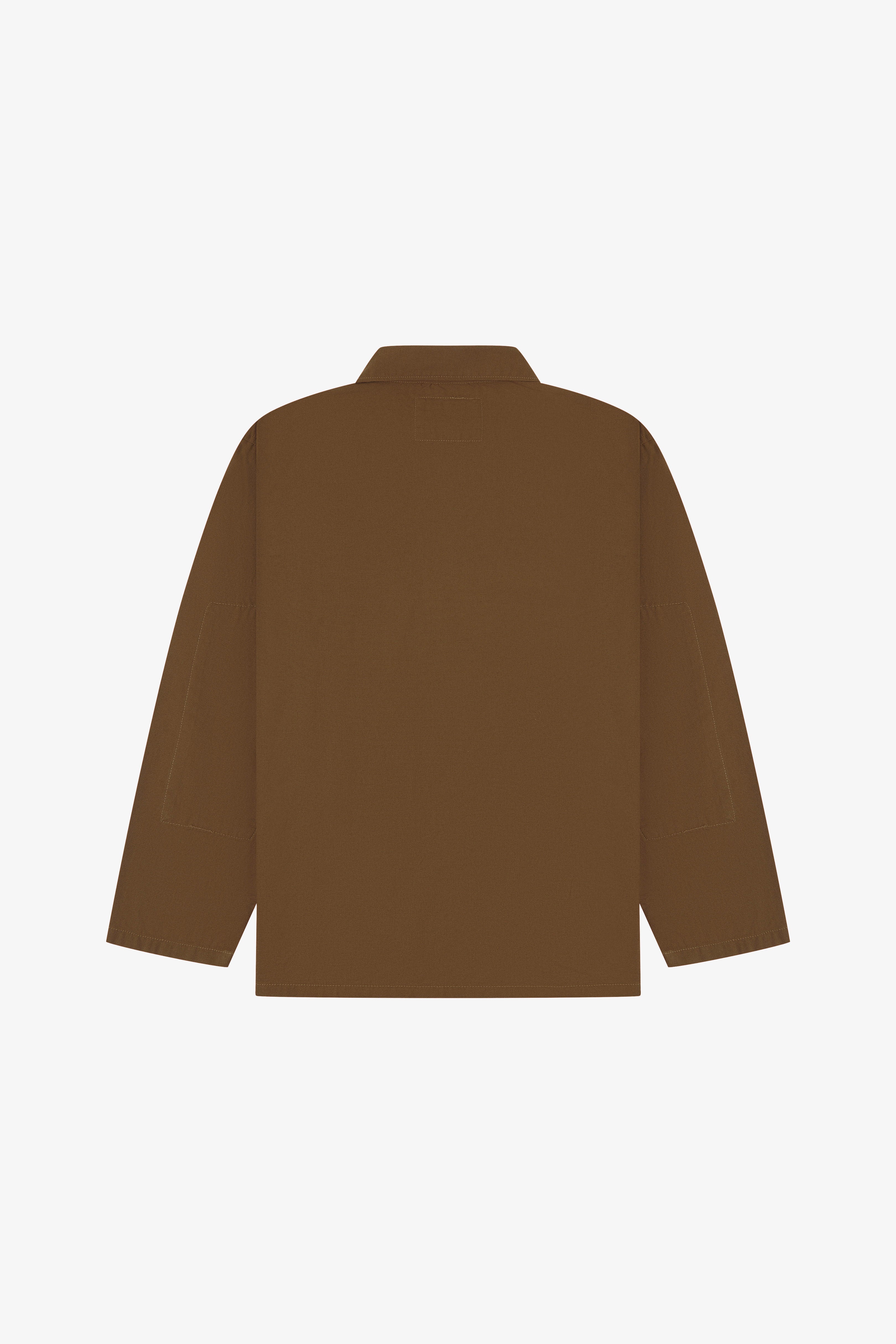 3001 Button Overshirt | Brown