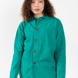 3001 Button Overshirt | Foam Green