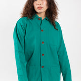 3001 Button Overshirt | Foam Green