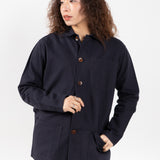 3001 Button Overshirt | Midnight Blue