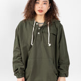 3012 Button Front Smock | Vine Green