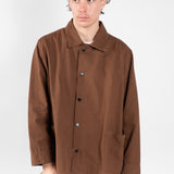 3013 Button Coach Jacket | Chocolate