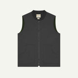 3029 Canvas Vest w/Patch Pockets | Charcoal