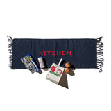 Handlom Recycled Yarn Kitchen Mat | Navy Blue
