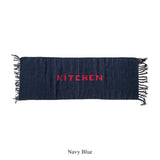 Handlom Recycled Yarn Kitchen Mat | Navy Blue