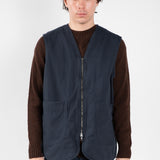 3036 Drill Zip-Up Vest | Blueberry