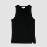 RIBTANK01.99 | Ribbed Cotton Tank Top | Deep Black