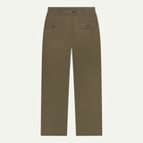 5022 Herringbone Barrel Leg Pants | Deep Taupe