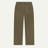 5022 Herringbone Barrel Leg Pants | Deep Taupe