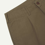 5022 Herringbone Barrel Leg Pants | Deep Taupe