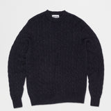 Cable Merino Crew | Azul