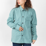 6001 Lightweight Buttoned Overshirt | Eucalyptus