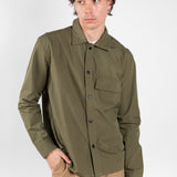 6001 Lightweight Buttoned Overshirt | Olive