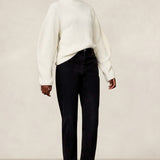 Caroline Cropped Jeans | Eco Recycled Black Worn
