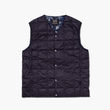 V-Neck Button Down Vest | Navy