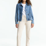Caroline Cropped Jeans | Clean Recycled Ecru