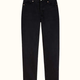 Caroline Cropped Jeans | Eco Recycled Black Worn