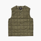 V-Neck Button Down Vest | Olive