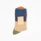 Wool 3-Sided Switching Socks | Beige