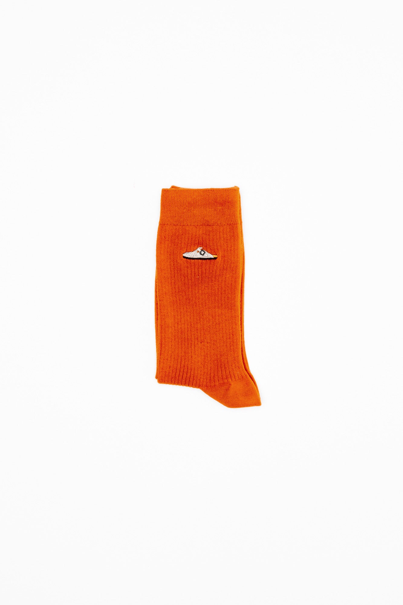 Cotton Ribbed Socks Boston Embroidery | Kurkuma