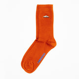 Cotton Ribbed Socks Boston Embroidery | Kurkuma