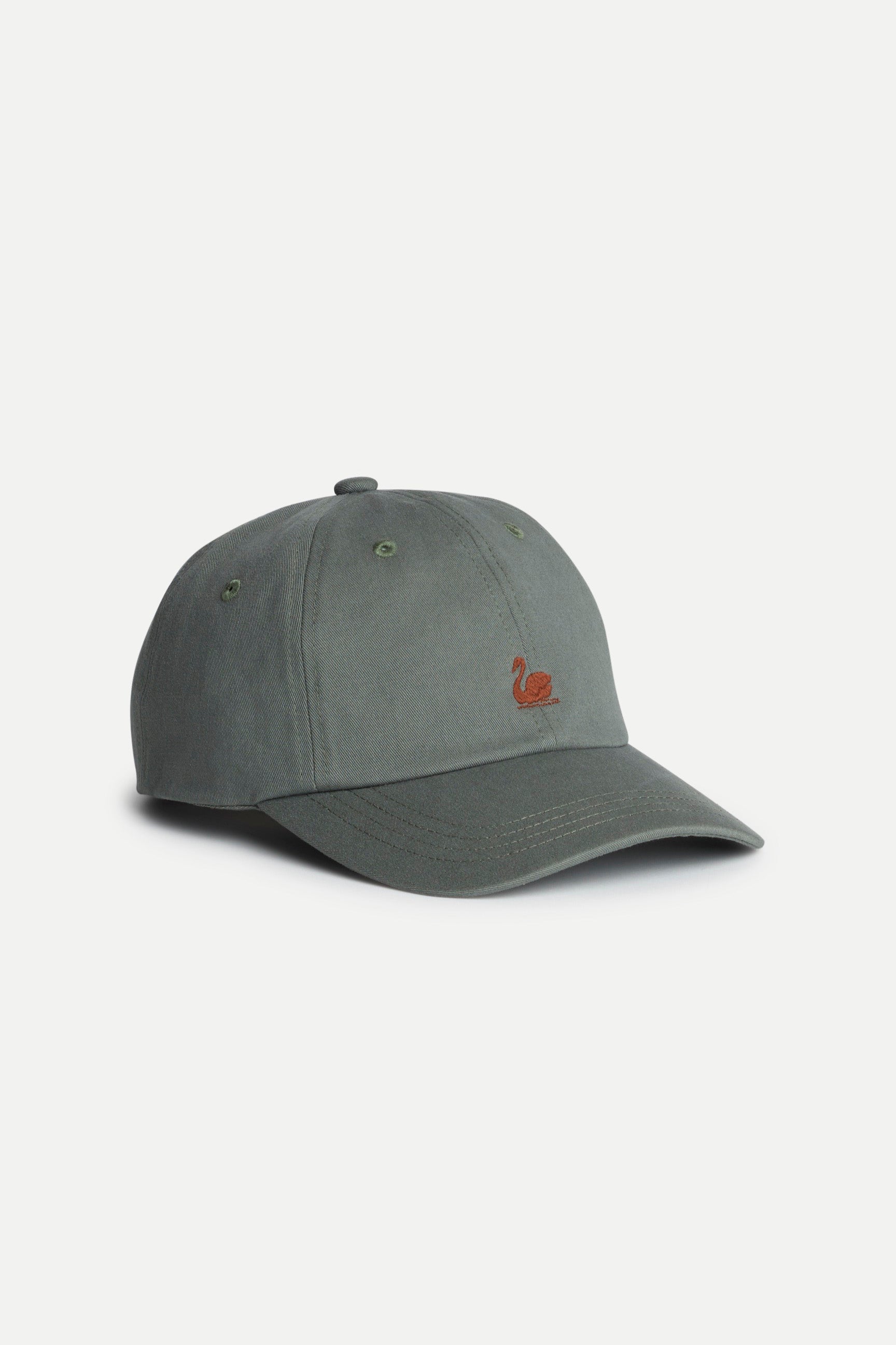 CAP01.4112 | Swan Logo Cap | Light Army / Nut