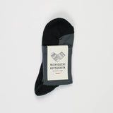 Cotton Cashmere Walk Socks | Black