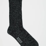 Boston Hemp/Cotton Slab Socks | Black