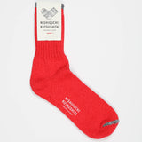 Boston Silk/Cotton Sock | Red